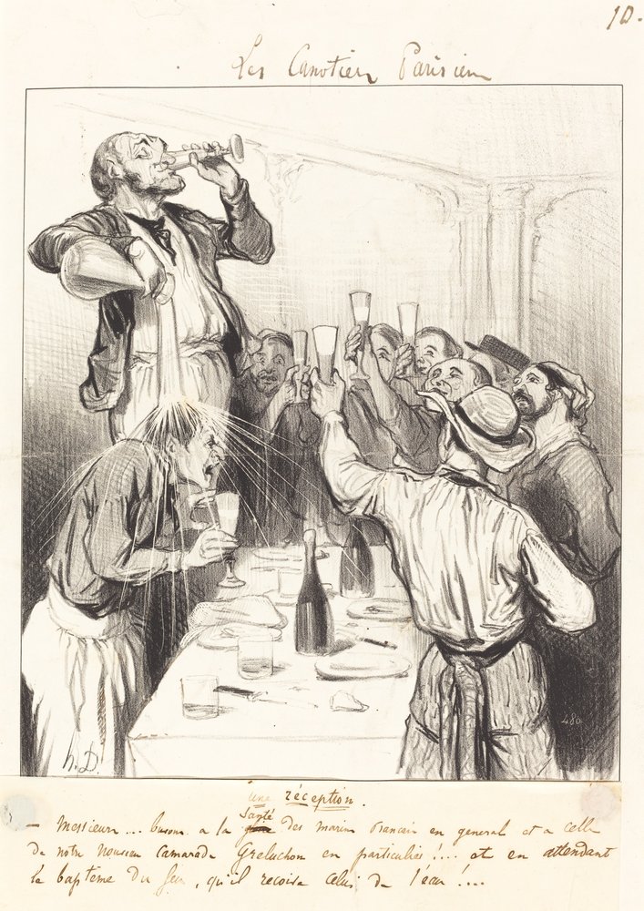 Ein Empfang von Honoré Daumier