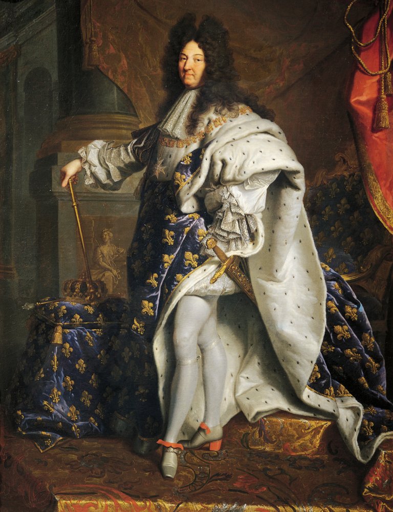 Porträt Ludwigs XIV. von Frankreich, bekannt als Ludwig der Große oder der Sonnenkönig (1638-1715) von Hyacinthe Francois Rigaud