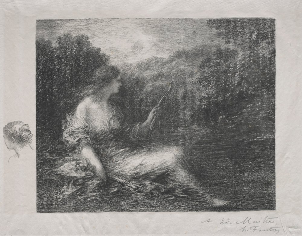 Die Jägerin, 1892 von Ignace Henri Jean Fantin-Latour