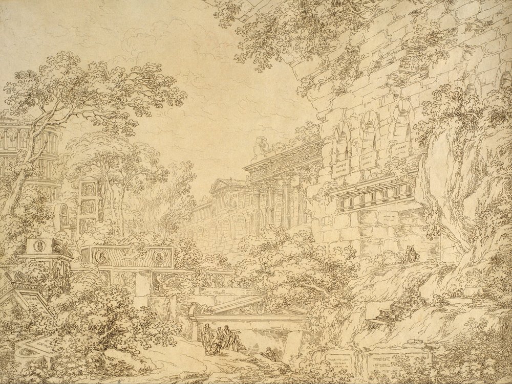 Landschaft mit Ruinen von Ignazio Degotti