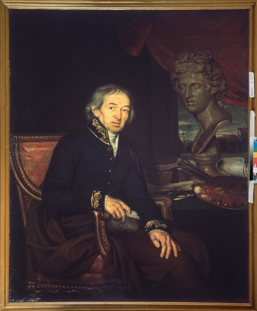 Porträt des Künstlers Dmitri Levitski (1735-1822) von Ivan Ereemevich Yakovlev