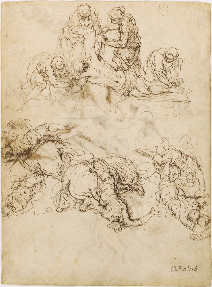 Das Martyrium des Heiligen Bartholomäus; Die Bekehrung des Heiligen Paulus von Jacopo Palma il Giovane