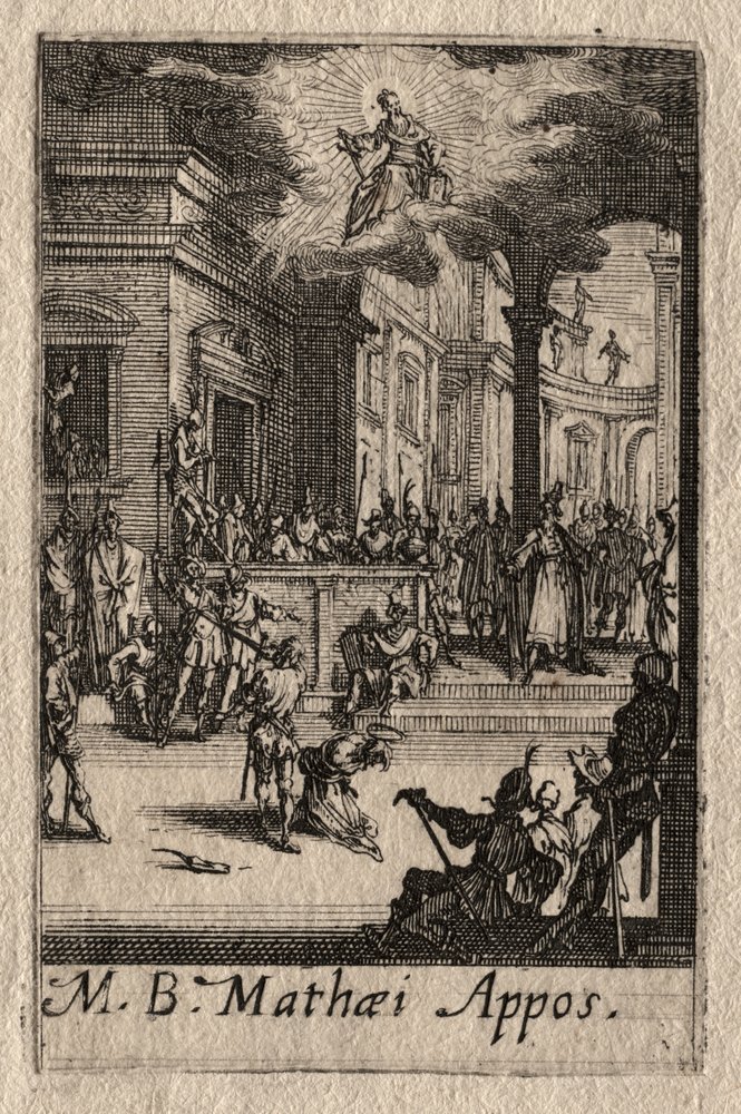 Das Martyrium der Apostel: St. Matthäus von Jacques Callot