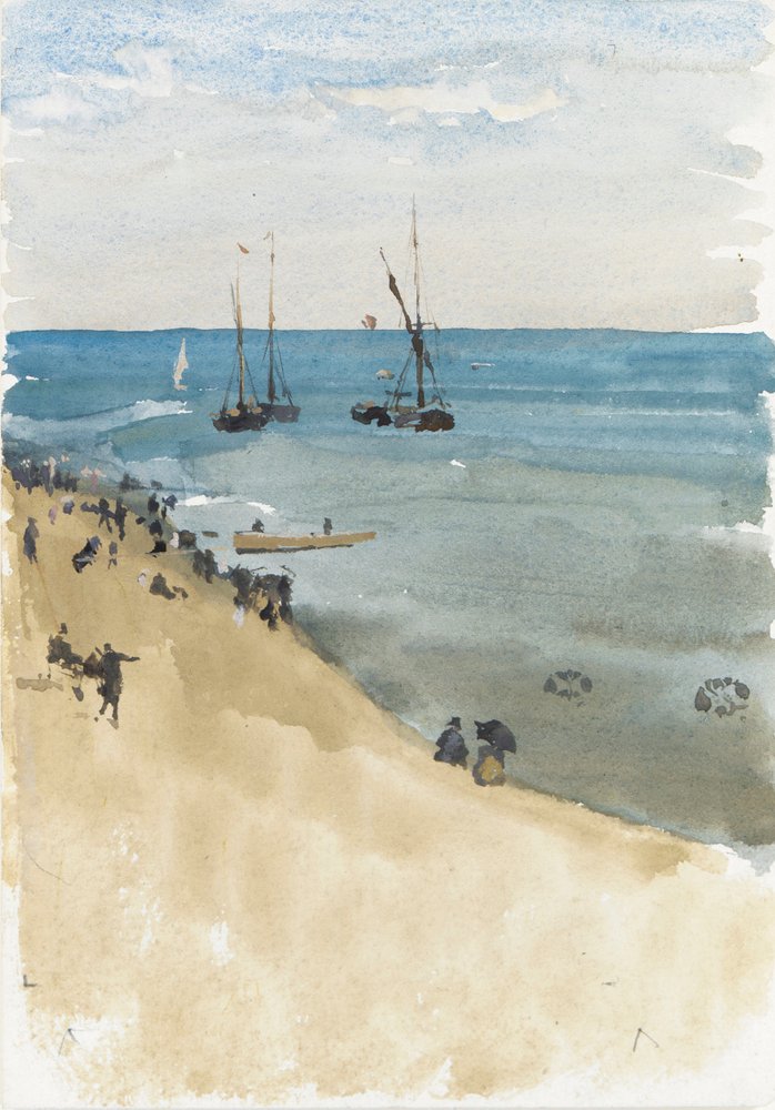 Grün und Silber -- Das helle Meer, Dieppe von James Abbott McNeill Whistler