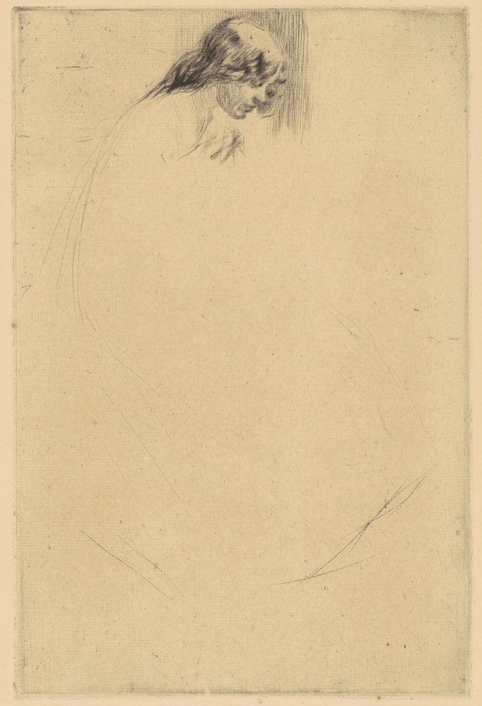 Jos gebeugter Kopf von James Abbott McNeill Whistler