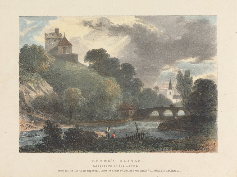 Roche's Castle, Castletown Roche von James Duffield Harding