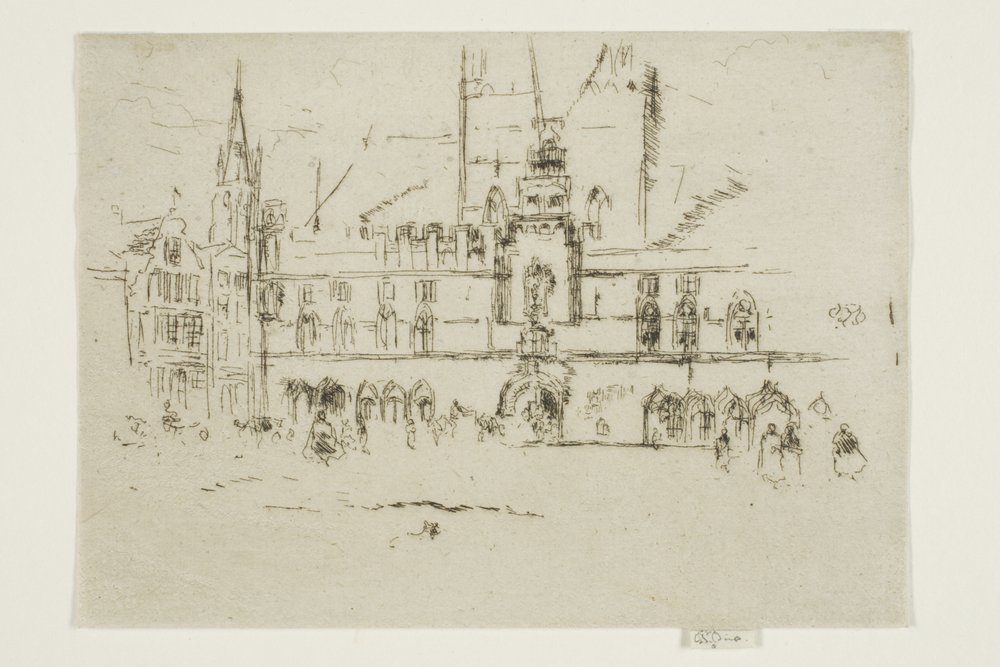 Der Markt, Brügge von James McNeill Whistler