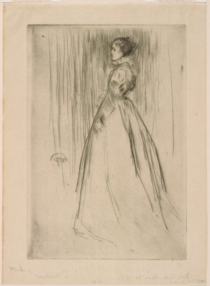 Das Samtkleid (Mrs. Leyland) von James Abbott McNeill Whistler