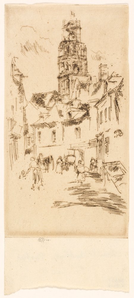 Tour Saint Antoine, Loches von James McNeill Whistler