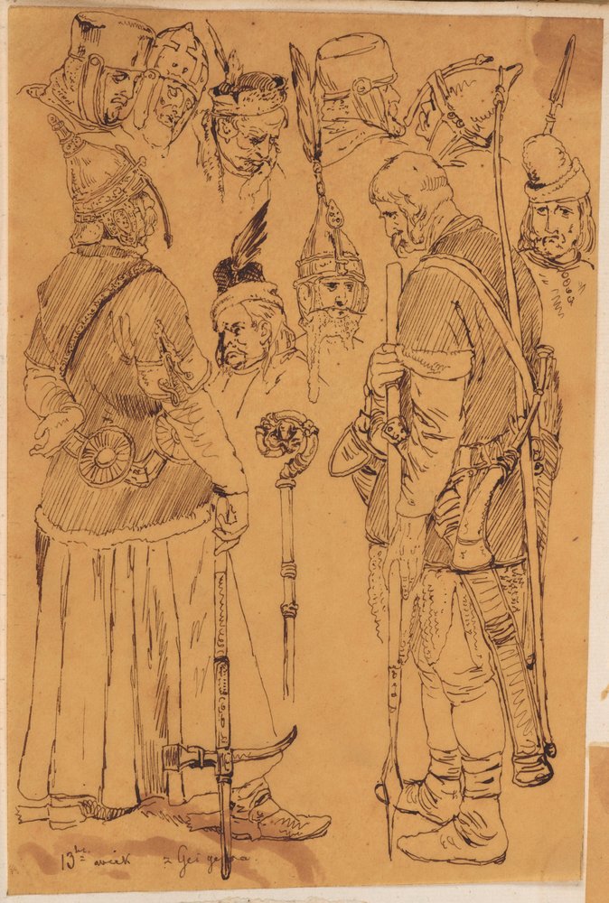 Schatzkästlein. Krieger des 13. Jahrhunderts. von Jan Matejko