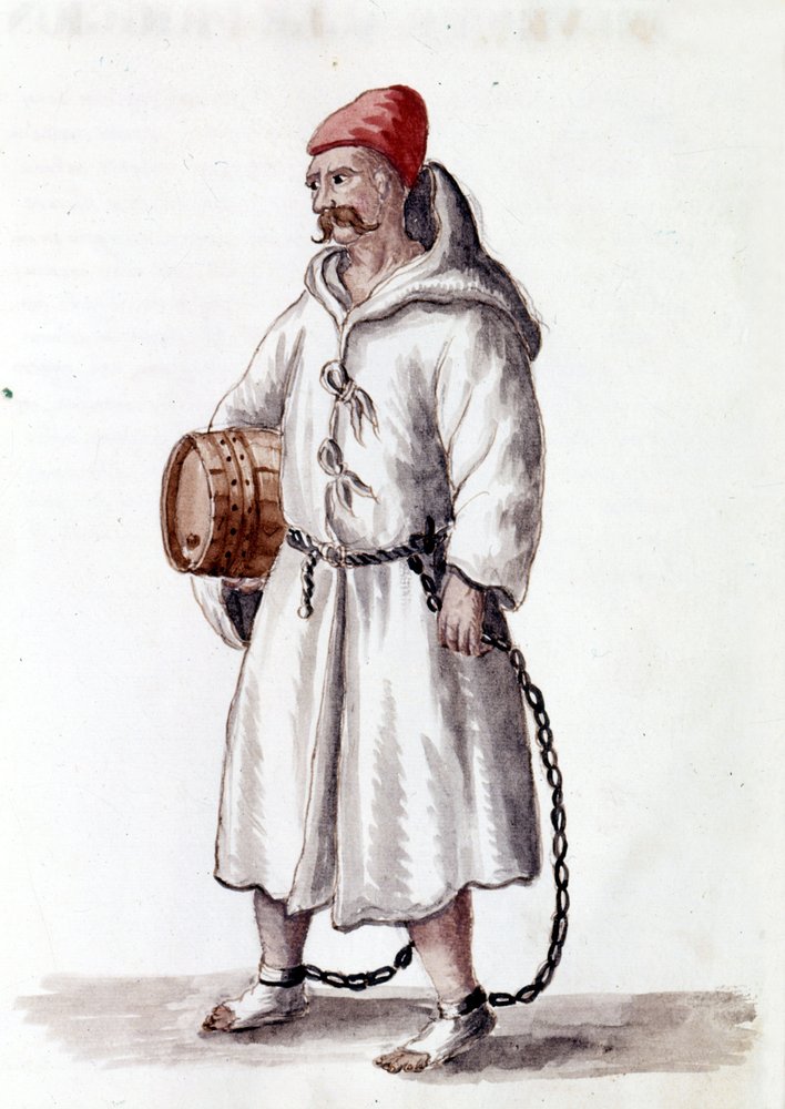 Galerianisches Kabel. 17. - 18. Jahrhundert. Aquarellzeichnung und ...