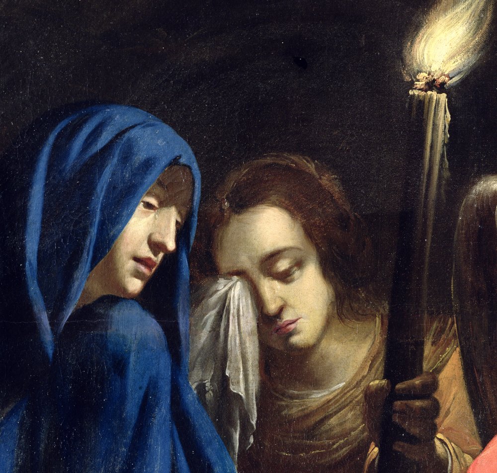 Die Beweinung Christi, 1636 (Detail) von Jean Daret