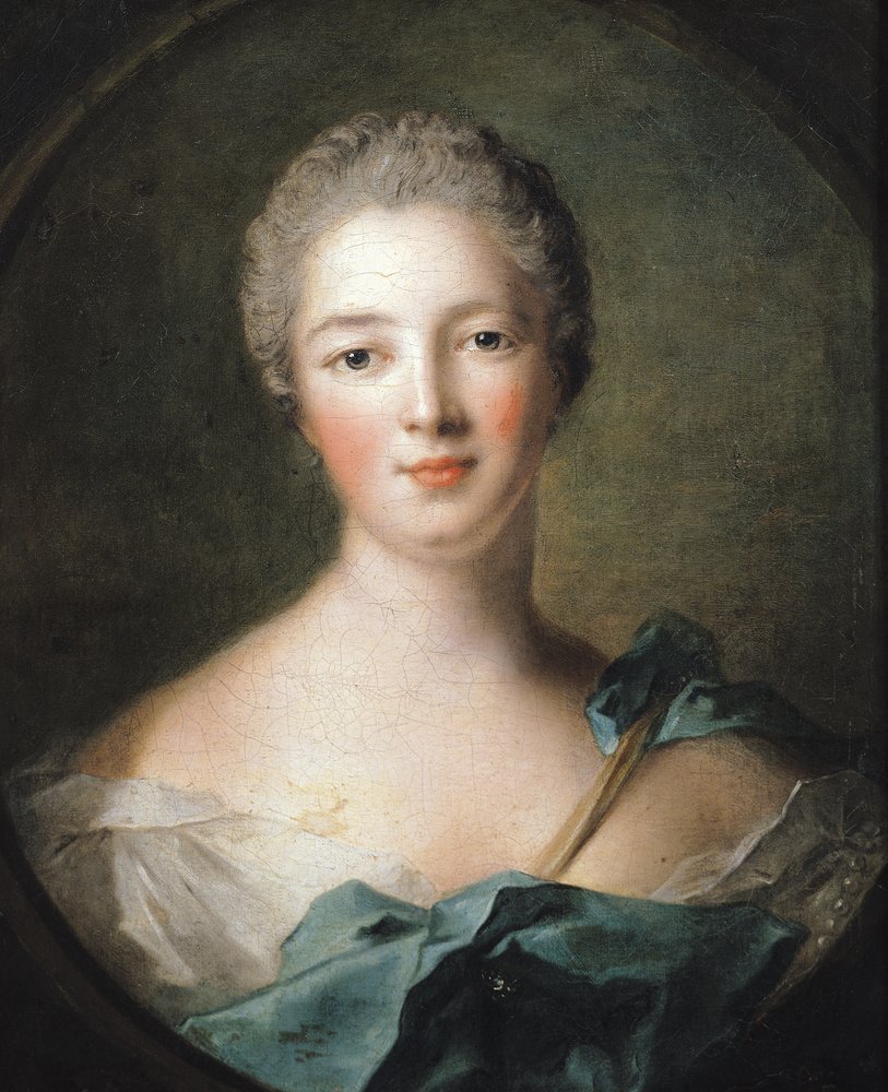 Madame de Pompadour (1721-64), 1748 von Jean-Marc Nattier