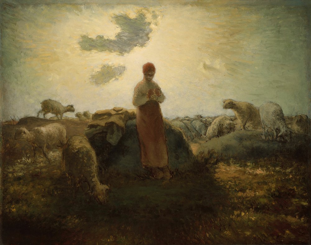 Der Hüter der Herde (1871-74) von Jean-Francois Millet