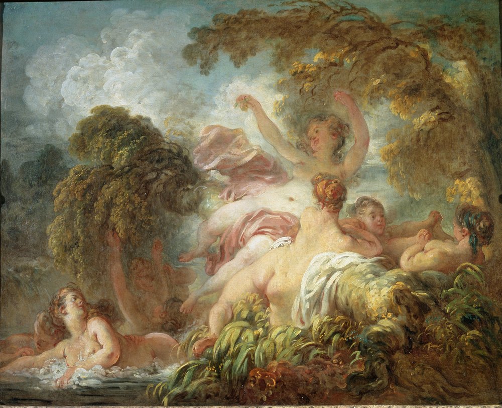 Badende von Jean-Honore Fragonard