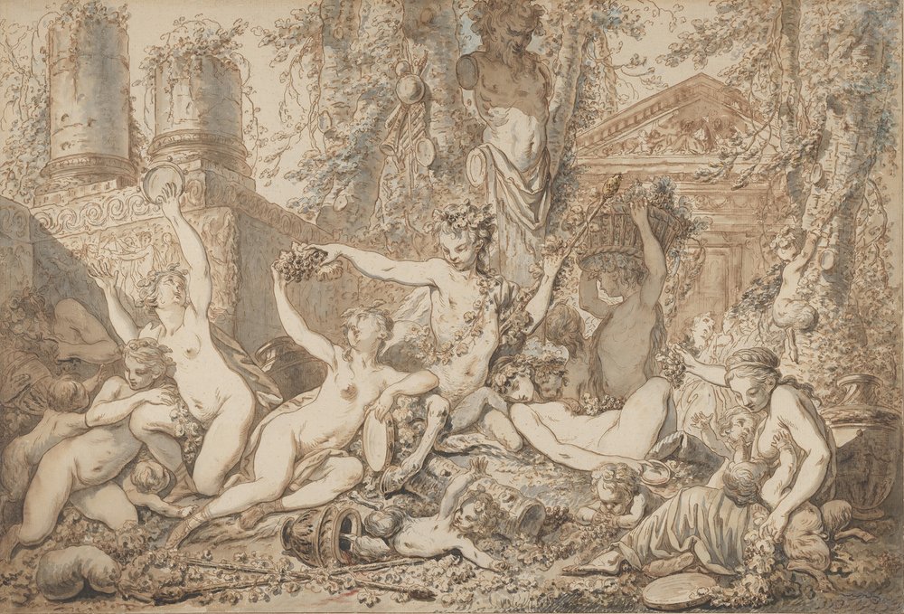 Bacchanal, ca. 1765-66 von Jean Jacques Francois Le Barbier