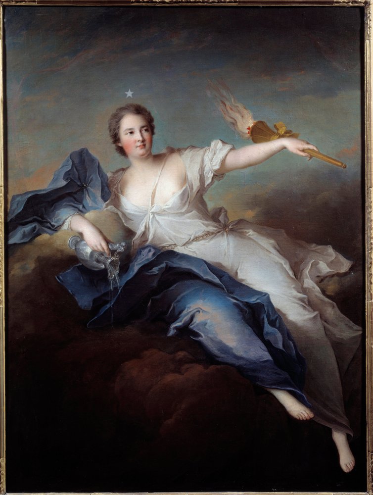 Porträt der Herzogin von Châteauroux in Aurora (Marie Anne de Mailly Nesle) von Jean-Marc Nattier