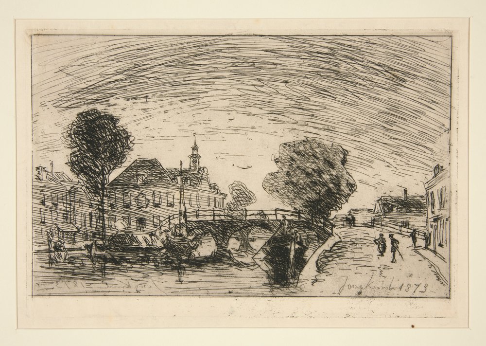 Die Brücke über den Kanal von Johan-Barthold Jongkind