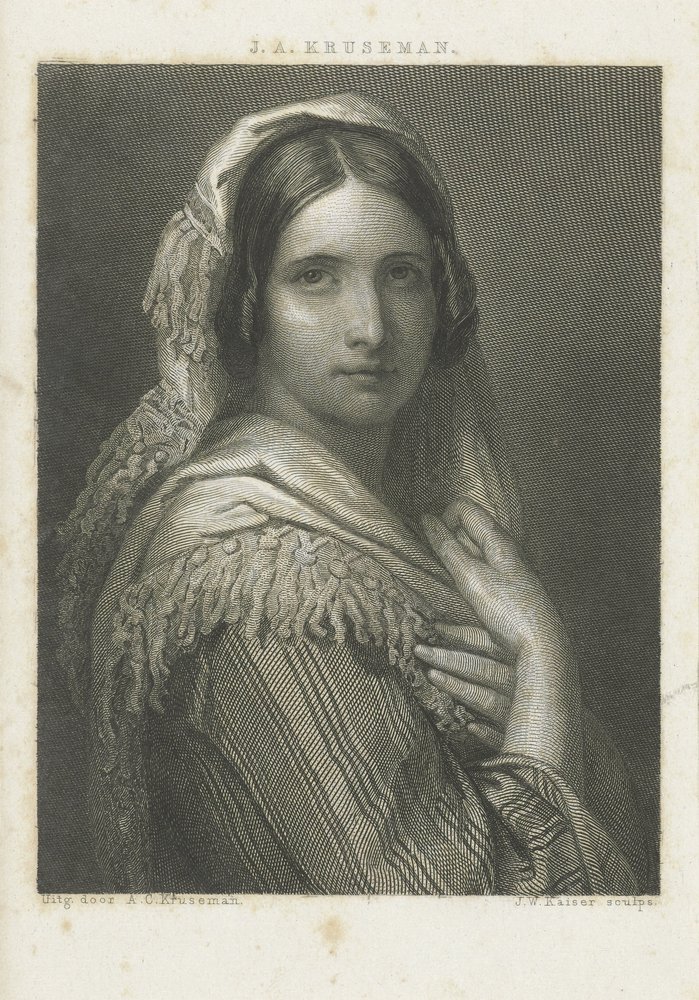 Porträt einer unbekannten Frau von Johann Wilhelm Kaiser (I)