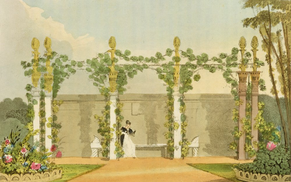 Ein Gartensitz, aus Ackermann