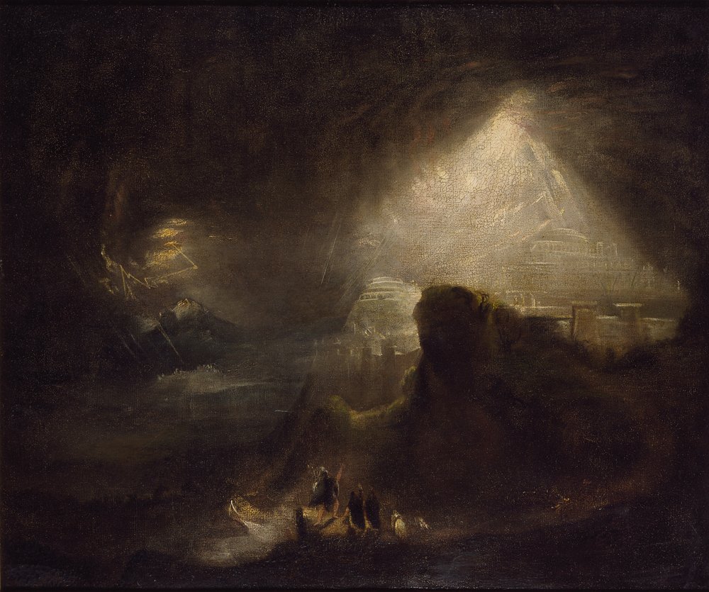 Josua befiehlt der Sonne stillzustehen, 19. Jahrhundert von John Martin