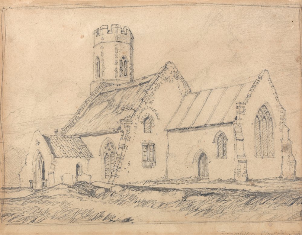 Brampton Church, Norfolk, von Südosten von John Sell Cotman