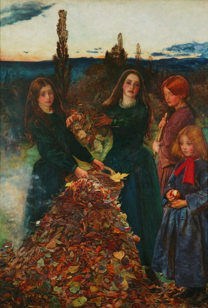Herbstlaub von John Everett Millais