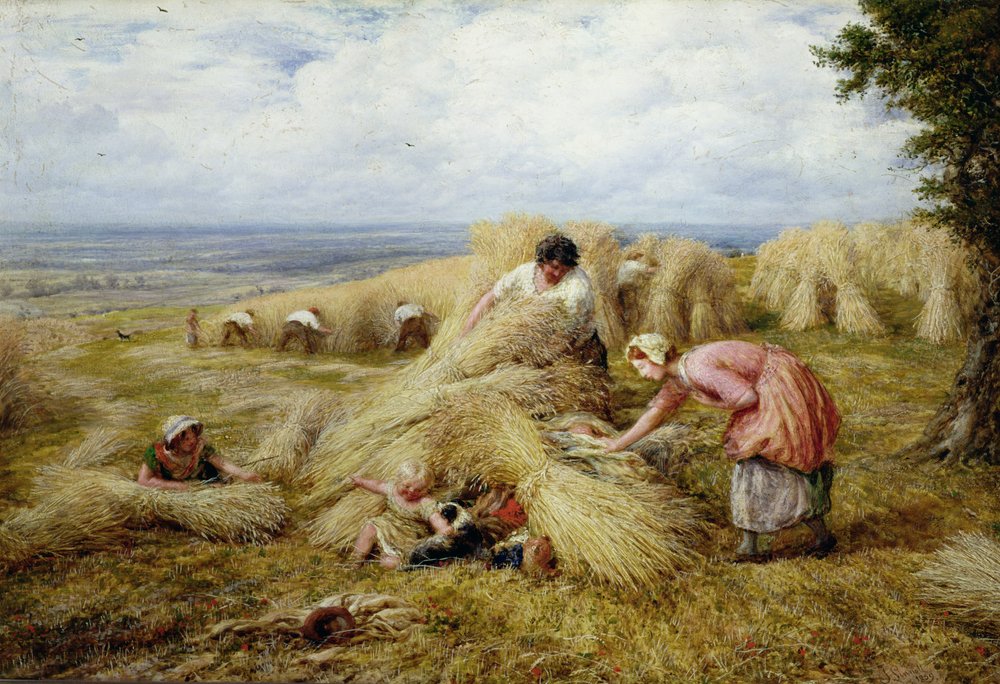 Die Erntewiege: Mittag von John Linnell