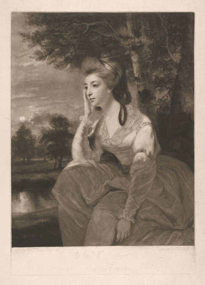 Hon. Mrs. Stanhope von John Raphael Smith: Kunstdruck kaufen