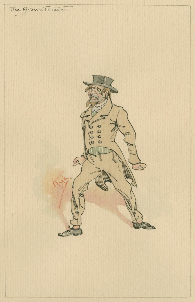 Der braune Förster, um 1920er von Joseph Clayton Clarke