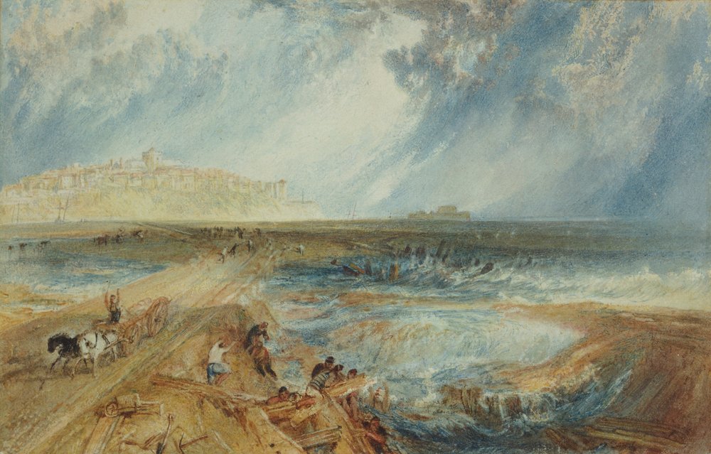 Rye, Sussex von Joseph Mallord William Turner: Kunstdruck