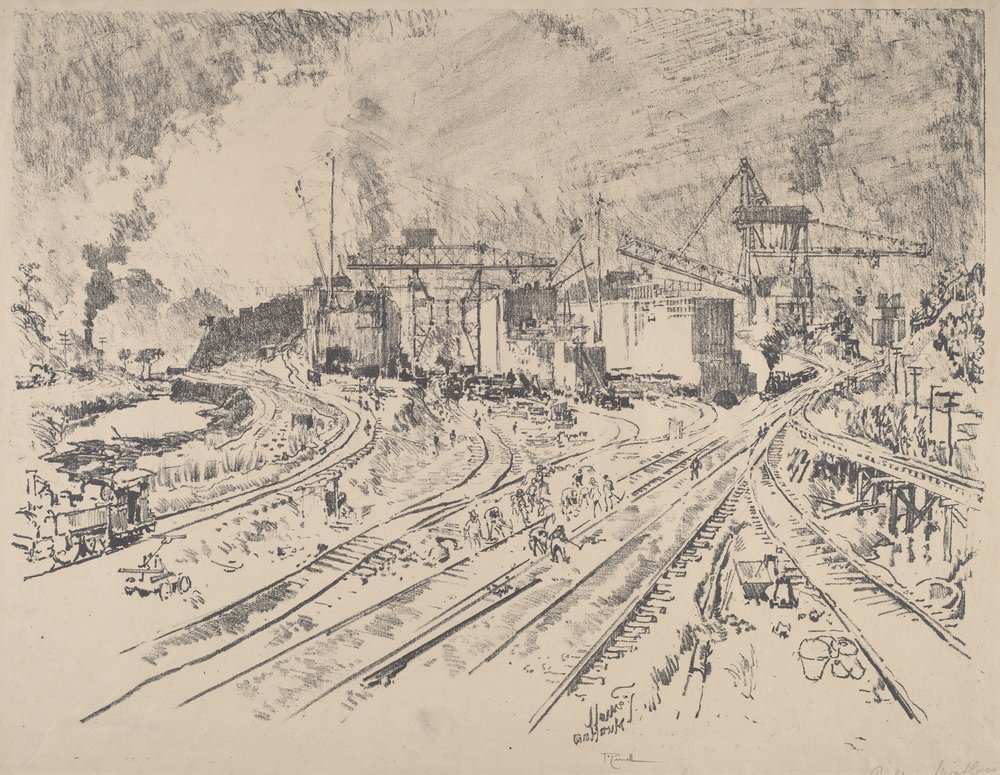 Früher Morgen, Miraflores, 1912 von Joseph Pennell