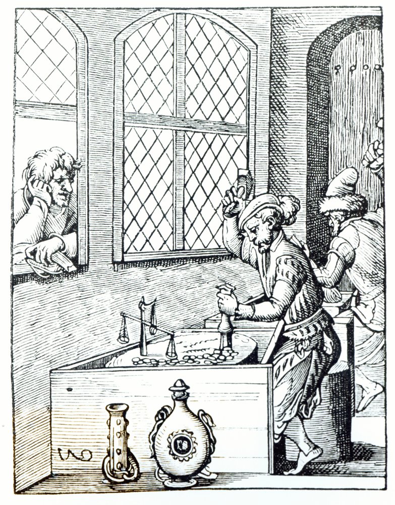 Münzbeamter, Illustration aus 