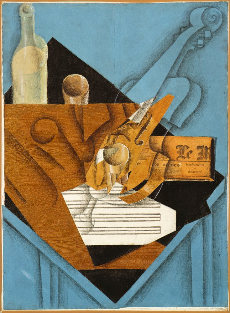 Der Tisch des Musikers, 1914 von Juan Gris