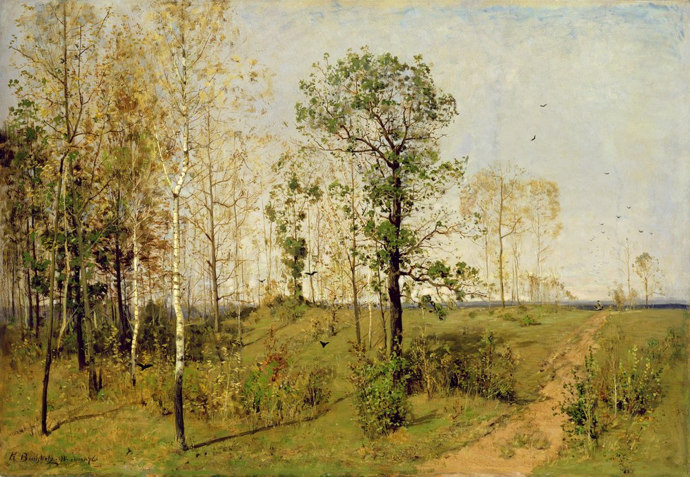 Vorfrühling in Weimar, 1876 von Karl Buchholz