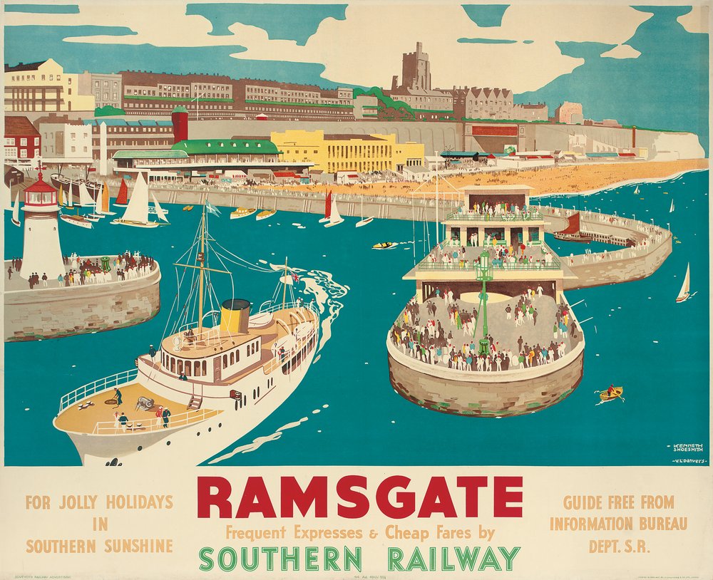 Ein Southern Railway Poster, das Ramsgate bewirbt