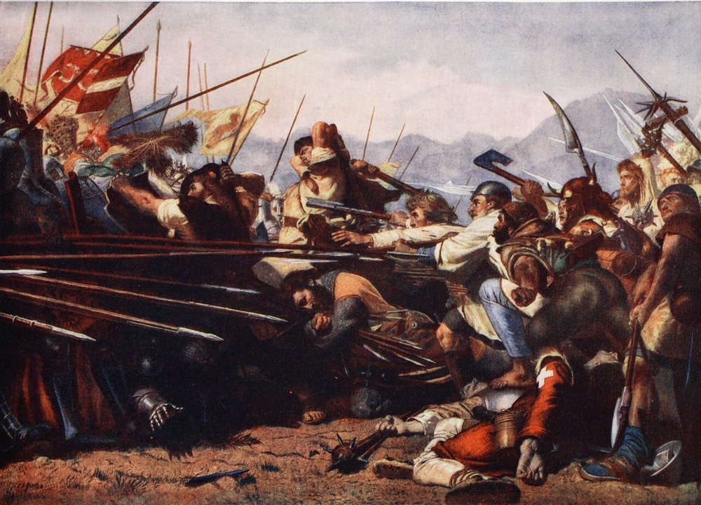 Die Schlacht bei Sempach, 1386 von Konrad Grob
