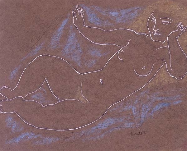 Blonder Akt von Leo Gestel