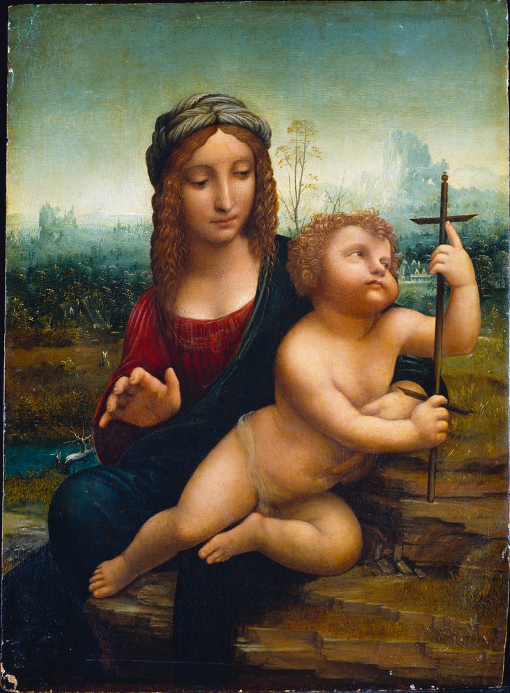Die Madonna mit der Spindel von Leonardo da Vinci