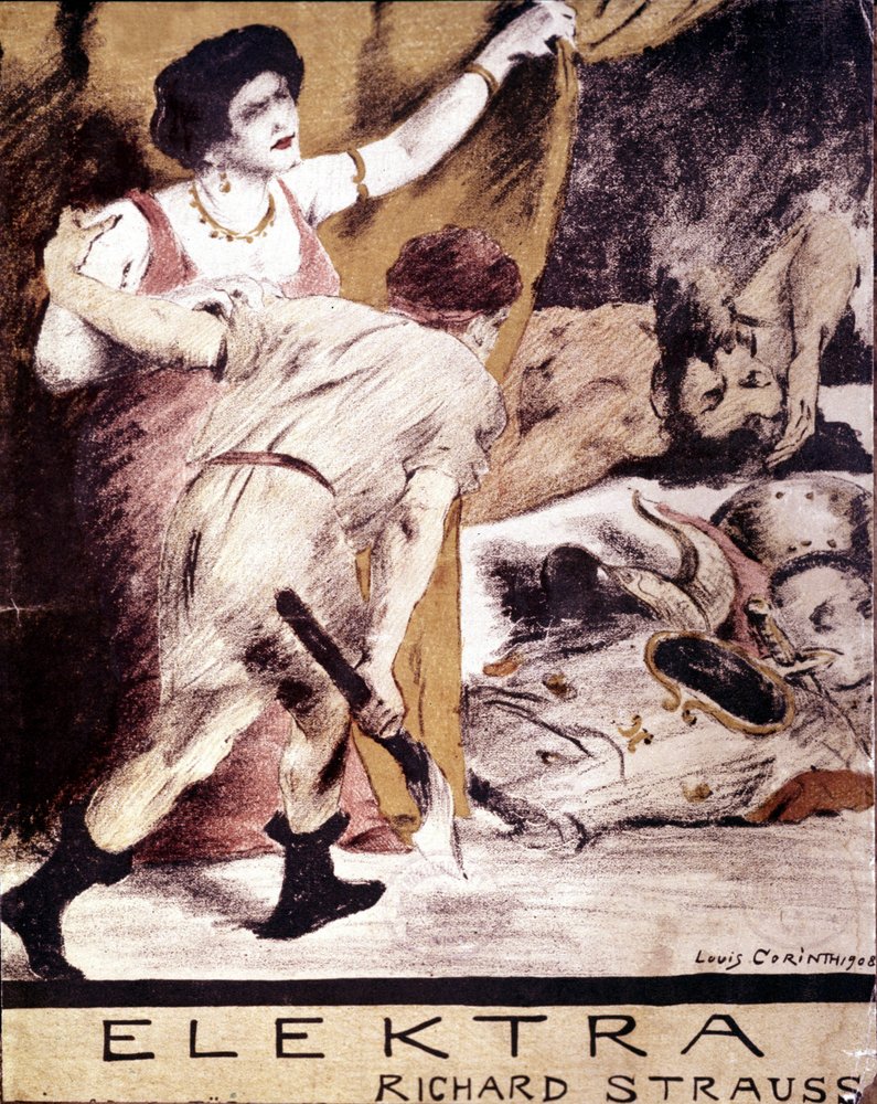 Richard Strauss, Illustration der Partitur von „Elektra“ von Louis Corinth, 1908. Privatsammlung Mailand von Lovis Corinth