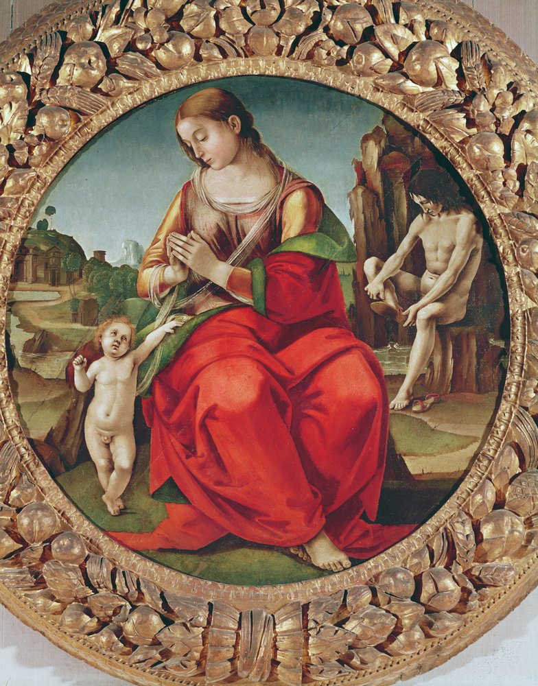 Jungfrau mit Kind, 1495-98 von Luca Signorelli: Kunstdruck