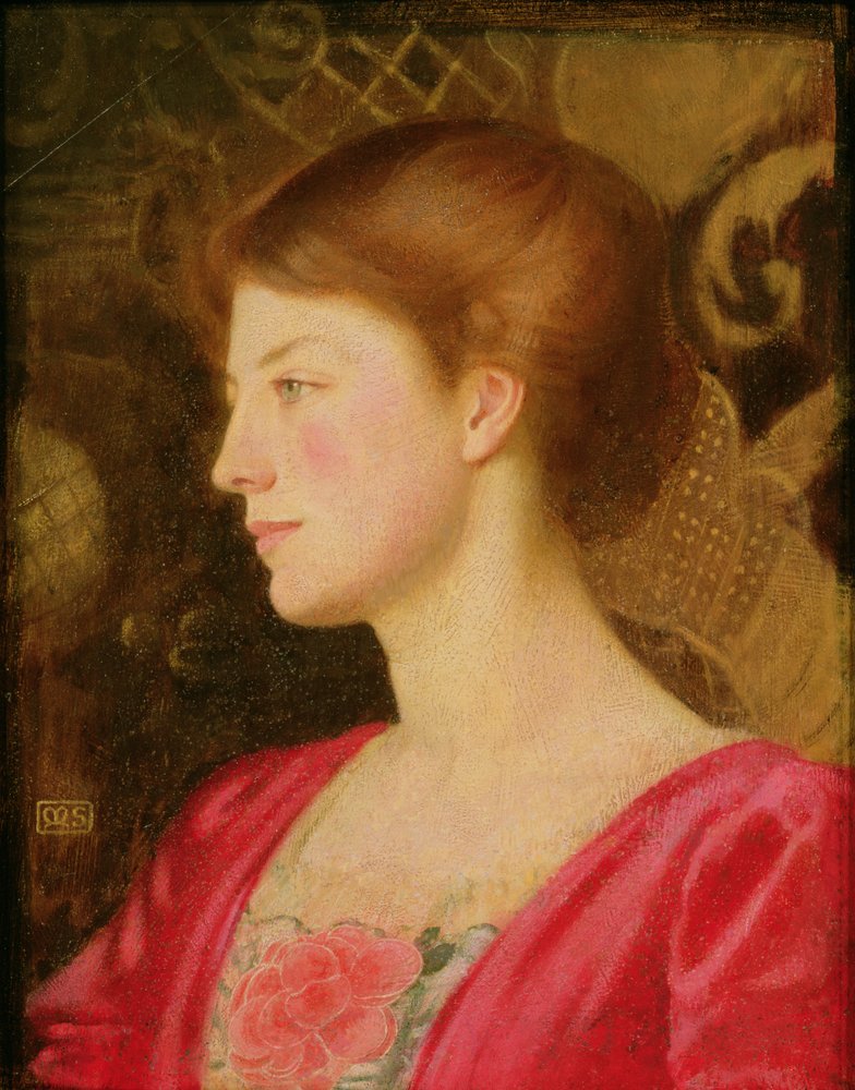 Porträt von Lady Irene Stokes (geb. Ionides) ca. 1908 von Marianne Stokes