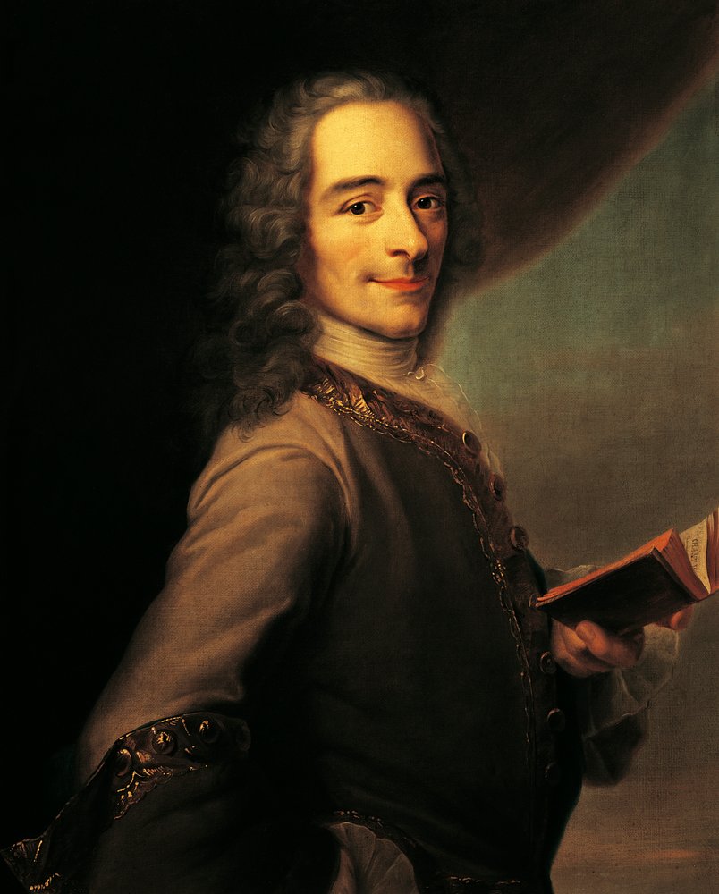 Porträt von Voltaire von Maurice-Quentin de La Tour