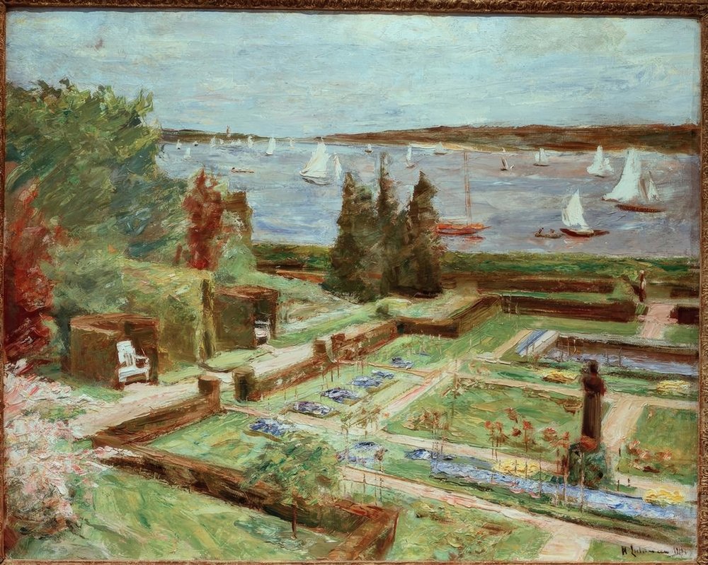 Tableau Toile Max Liebermann - Wannseegarten, Style Impressionniste, Prêt à Accrocher, Plusieurs Coloris