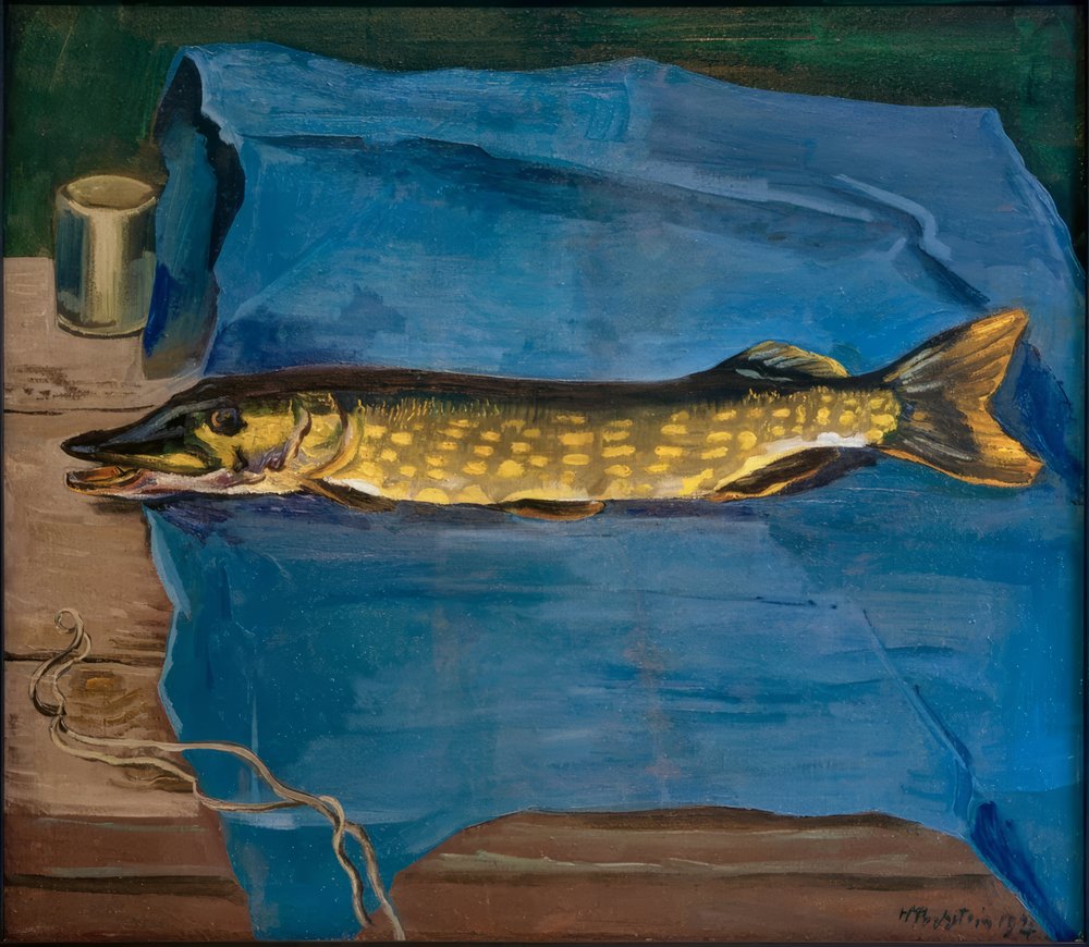 Ein Hecht von Max Pechstein: hochwertiger Kunstdruck