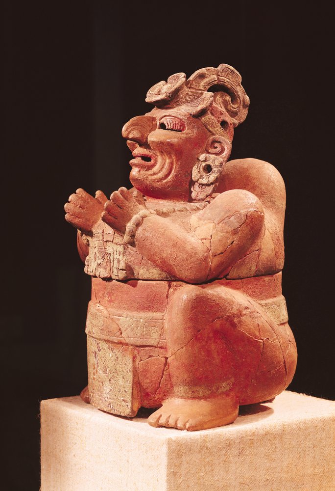 Anthropomorpher Räuchergefäß, aus Guatemala, Klassische Periode, 250-600 von Mayan