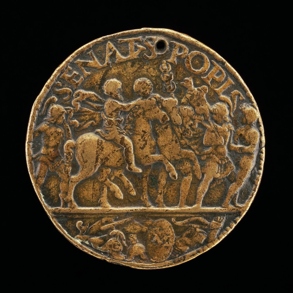 Senatorischer Triumph [Rückseite], ca. 1490 von Moderno