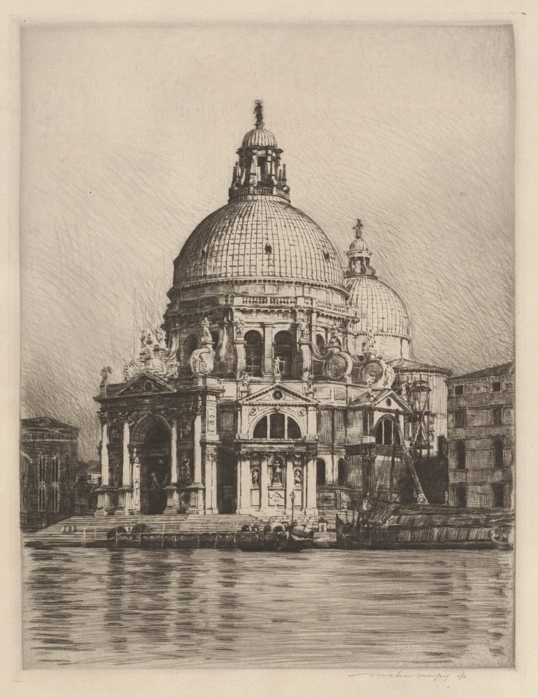 Santa Maria della Salute (2) von Mortimer Menpes: Kunstdruck