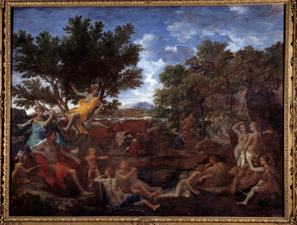 Apollo, in Daphne verliebt von Nicolas Poussin