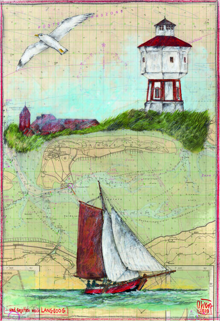 ...und segelten nach Langeoog" von Ole West von Ole West